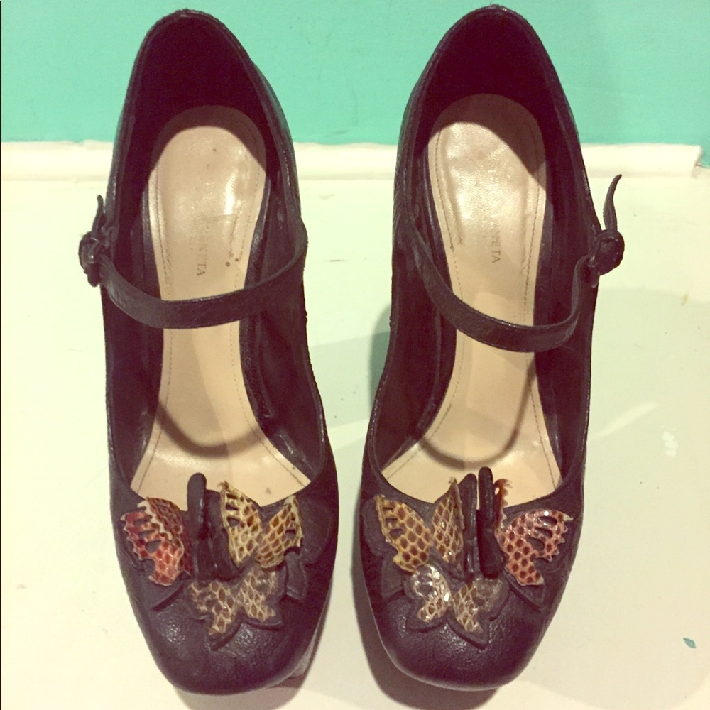 Bottega Veneta Butterfly platform pumps